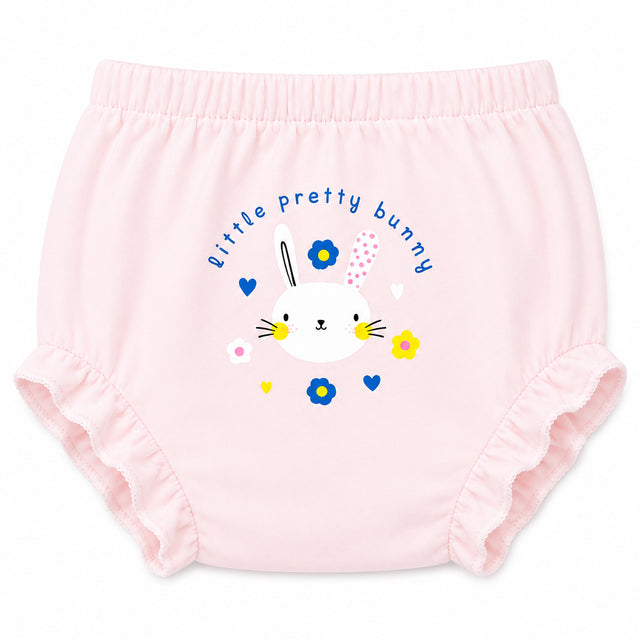 Baby Girls 100% Cotton Panty for Soft Breathable Everyday Innerwear Comfort and Regular Use - Pack of 3