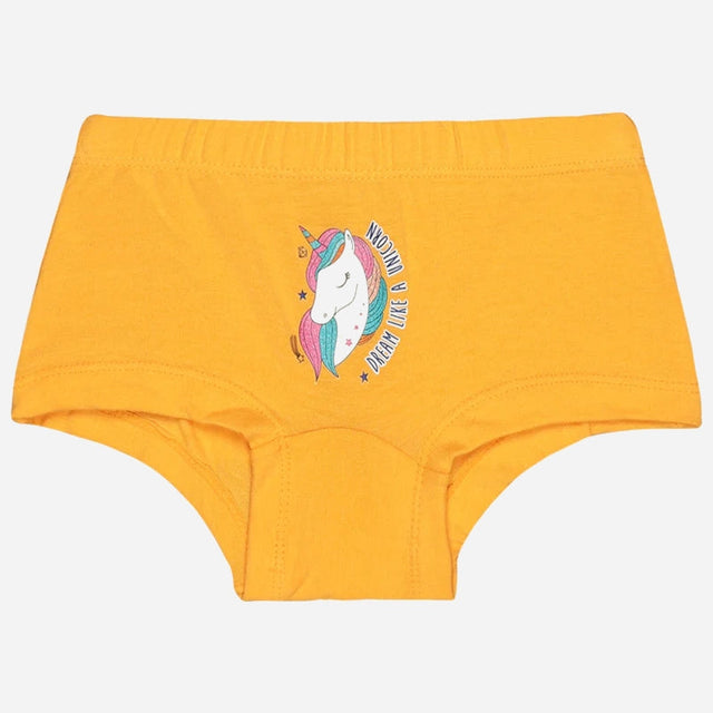Girls Cotton Spandex Boyshorts Inner Elastic Pack of 4 - Bodycare
