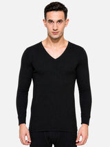 Men Antibacterial Thermal Top with V Neck and Full Sleeves for Winter Base Layering and Cold-Weather Comfort Essentials
