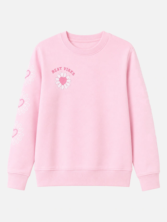 Girls Sweatshirt for Everyday Casual Wear, Warm Layering Comfort and Practical Wardrobe Essentials for Daily Use