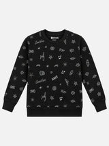 Girls Printed Round Neck Full Sleeve Sweatshirt for Casual Wear, Comfortable Coverage and Winter Wardrobe Use - Pack of 1