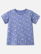 Girls 100% Cotton T-Shirt Round Neck Half Sleeves Pack of 2