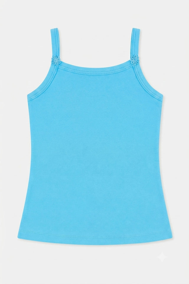 Girls Sleeveless Vest Innerwear with Easy Layering Fit for Everyday Comfort and Wardrobe Essentials - Pack of 6