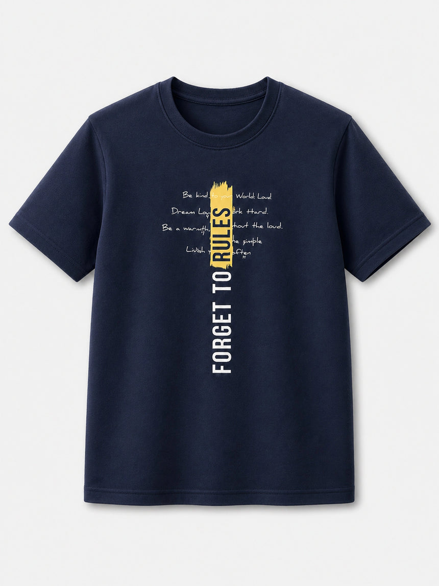 Men T-Shirt Round Neck Half Sleeves