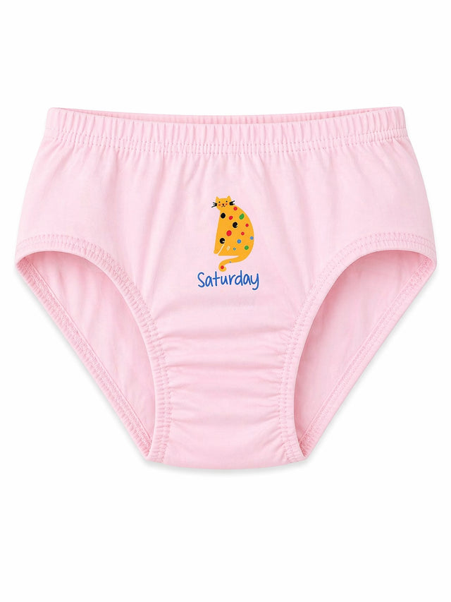 Girls 100% Cotton Panty with Inner Elastic for Everyday Innerwear Comfort and Regular Use - Pack of 3