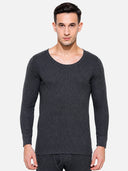 Men Thermal Top with Round Neck and Full Sleeves for Winter Wear, Warm Base Layer Comfort and Regular Use