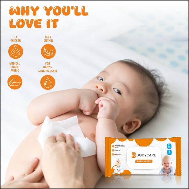 Unisex Wet Wipes Pack of 6 - Bodycare