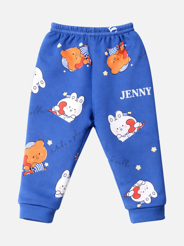 Baby Boys Self Design Pyjama with Inner Elastic for Regular Baby Wear, Easy Movement and Everyday Comfort
