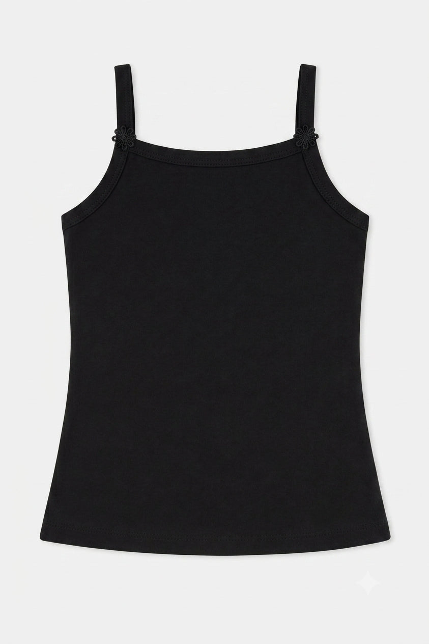 Girls Sleeveless Vest Innerwear with Easy Layering Fit for Everyday Comfort and Wardrobe Essentials - Pack of 6