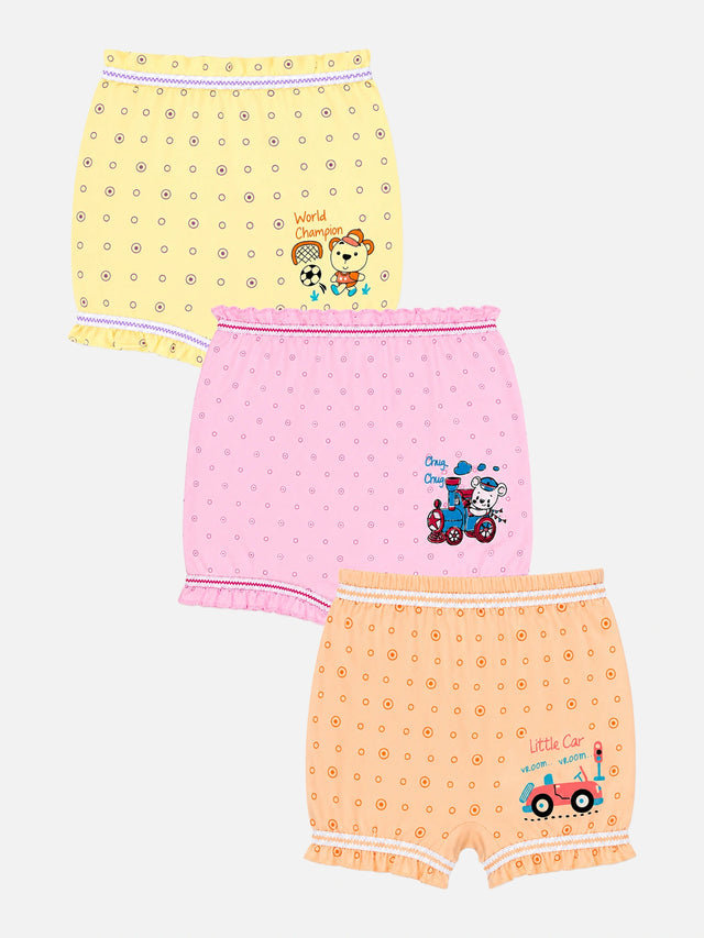Unisex 100% Cotton Bloomer Pack of 3