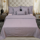 BodyComfy 100% Cotton Hosiery King-Size Fitted Bedcover – Checkered Block Texture