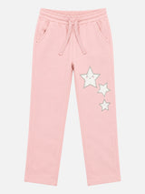 Girls Cotton Regular Fit Printed Track Pant for Casual Wear, Jogger Styling, Lounge Comfort and Easy Movement