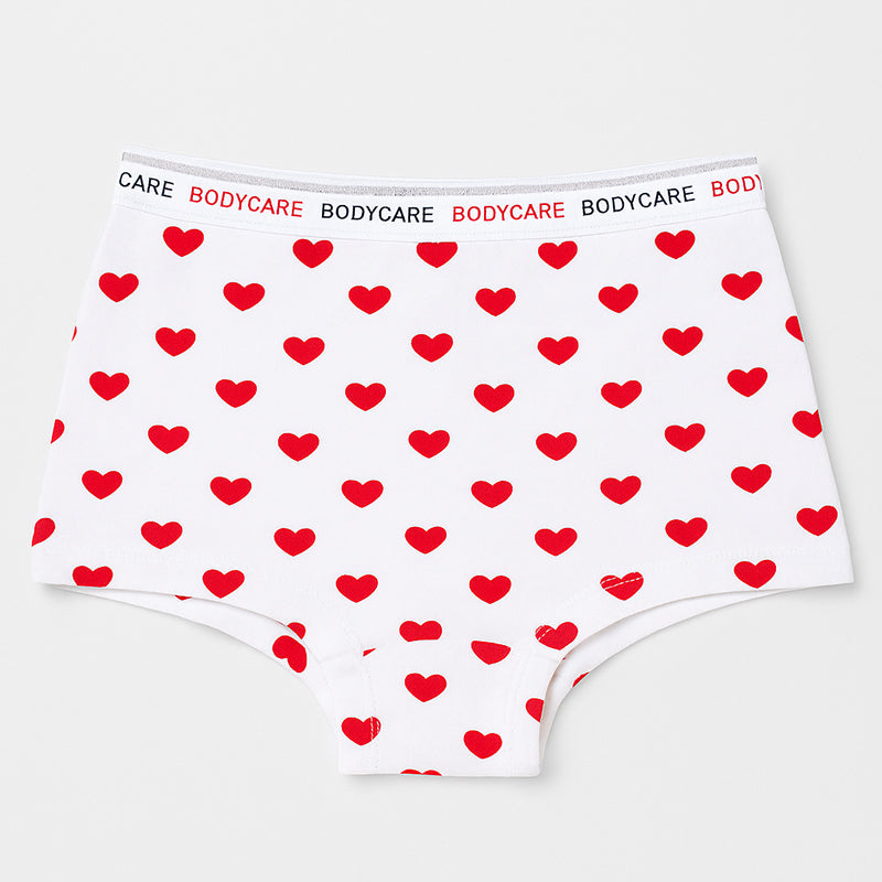 BODYCARE Girl's Premium Cotton Boyshorts Pack of 4 (Color & Print May Vary)