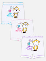 Unisex 100% Cotton Bloomer Innerwear with Comfortable Fit for Everyday Coverage and Wardrobe Essentials - Pack of 3