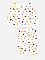 Unisex Baby Front Open Full Sleeves Thermal Set with Top and Bottom for Winter Comfort and Easy Dressing - Pack of 1