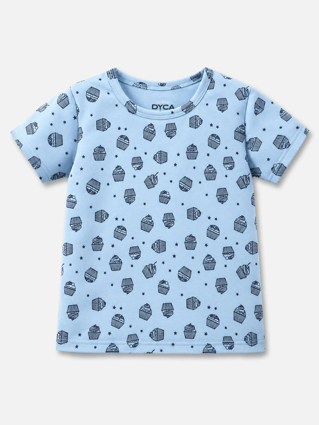 Girls 100% Cotton T-Shirt Round Neck Half Sleeves Pack of 2