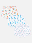Baby Boys 100% Cotton Trunk with Inner Elastic for Everyday Innerwear Comfort and Regular Use - Pack of 3