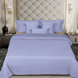King Size Cotton Jersey Bedcover Geometric Quilted - Bodycare