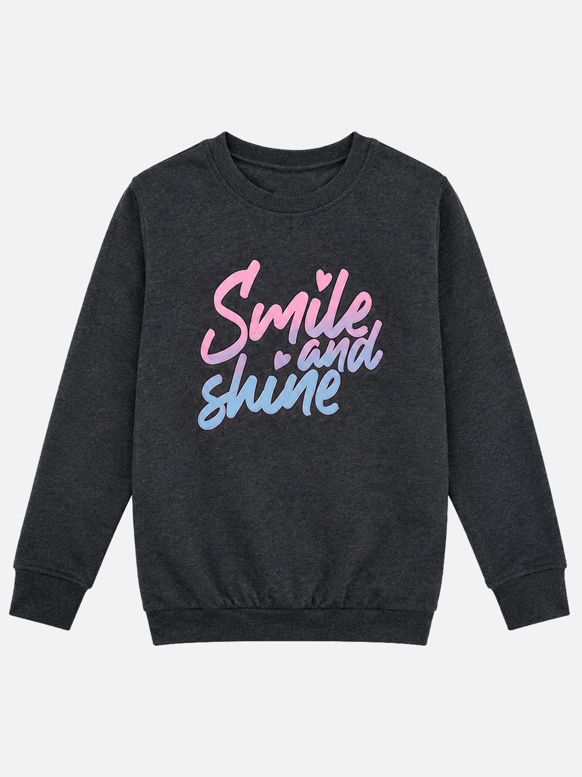 Girls Round Neck Full Sleeve Sweatshirt with Easy Casual Styling for Winter Wear, Lounge Comfort and Regular Use