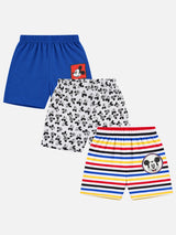 Baby Boys Mickey & Friends Shorts 100% Cotton for Everyday Comfort, Playtime Ease and Lounge Wear - Pack of 3