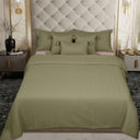 BodyComfy 100% Cotton Hosiery King-Size Fitted Bedcover – Chevron Print