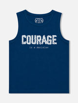 Boys Cotton Printed Sleeveless T-Shirt with Round Neck and Regular Fit for Casual Wear and Easy Movement
