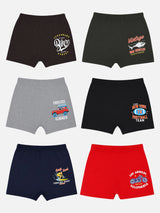 Boys Trunk Inner Elastic Pack of 6