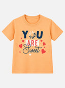 Girls Cotton Round Neck Half Sleeves T-Shirt for Casual Wear, Easy Movement and Everyday Wardrobe Use