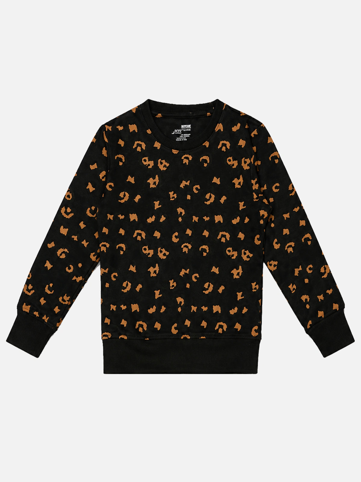 Girls Printed Round Neck Full Sleeve Sweatshirt for Casual Wear, Comfortable Coverage and Winter Wardrobe Use - Pack of 1