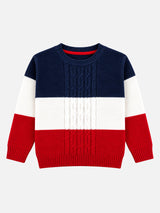 Boys Round Neck Full Sleeves Sweater with Comfortable Winter Wear Styling, Everyday Comfort and Casual Use