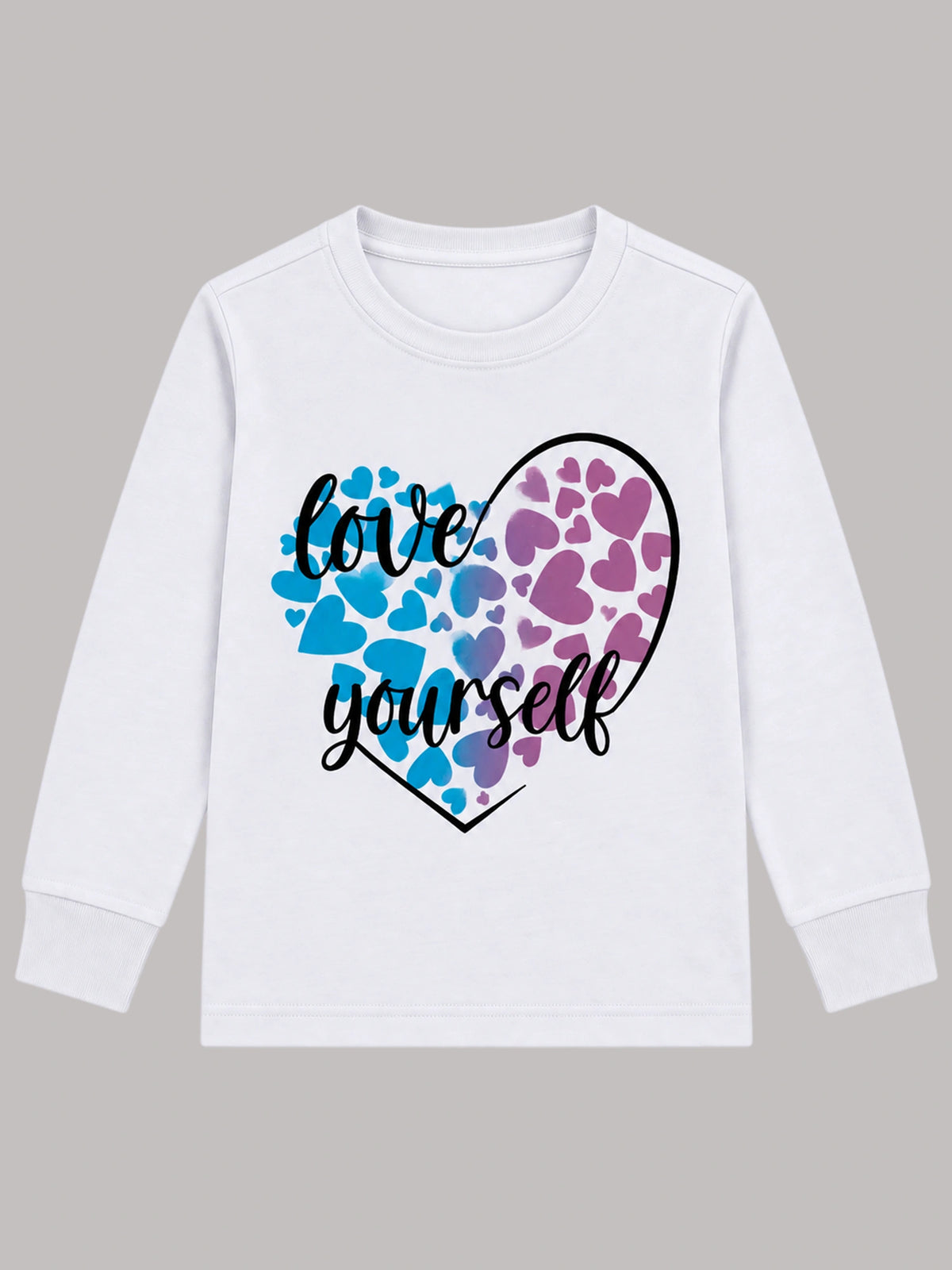 Girls Round Neck Full Sleeve T-Shirt for Casual Wear, Comfortable Coverage and Regular Wardrobe Use - Pack of 1