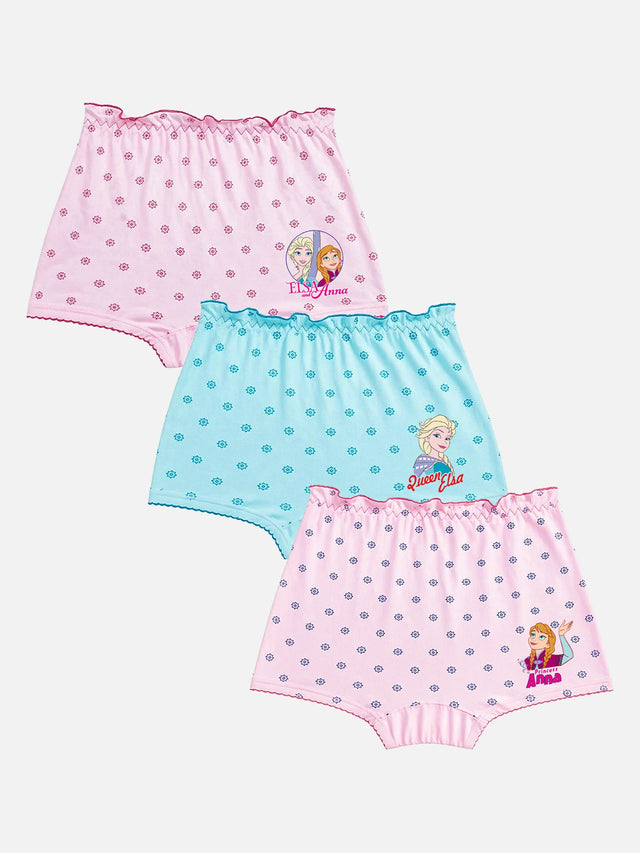 Girls Cotton Bloomer Innerwear for Everyday Comfort, Easy Movement and Regular Wardrobe Use - Pack of 3