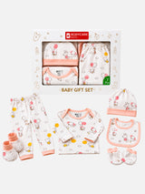 BODYCARE Newborn Baby Gift Set for Boys & Girls, Cotton Clothing Set, Hospital Ready Combo Gift Hamper (7 Pcs, 0-6 Months)