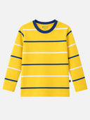 Boys Printed T-Shirt with Round Neck and Full Sleeves for Comfortable Casual Wear and Regular Everyday Use