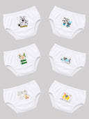 Baby Girls Printed Panty with Inner Elastic Waistband for Soft Everyday Innerwear Comfort and Regular Use - Pack of 6