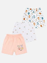 Baby Shorts with Inner Elastic for Everyday Comfort, Easy Movement and Regular Clothing Essentials - Pack of 3