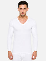Men Antibacterial Thermal Top with V Neck and Full Sleeves for Winter Base Layering and Cold-Weather Comfort Essentials