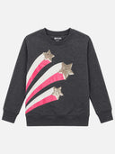 Girls Round Neck Full Sleeve Sweatshirt with Comfortable Fit for Casual Wear, Lounge Comfort and Regular Use