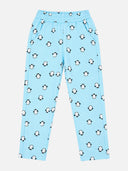 Girls Interlock Printed Track Pant with Regular Fit for Casual Wear, Lounge Comfort and Everyday Movement
