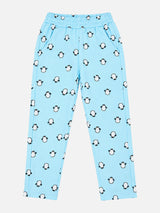 Girls Interlock Printed Track Pant with Regular Fit for Casual Wear, Lounge Comfort and Everyday Movement