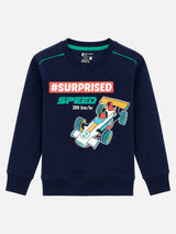 Boys Fleece Round Neck Full Sleeve Sweatshirt for Cozy Winter Wear, Casual Comfort and Everyday Wardrobe Styling - Pack of 1