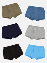 Boys Innerwear Trunk Inner Elastic for Everyday Innerwear Comfort, Secure Fit and Regular Use - Pack of 6