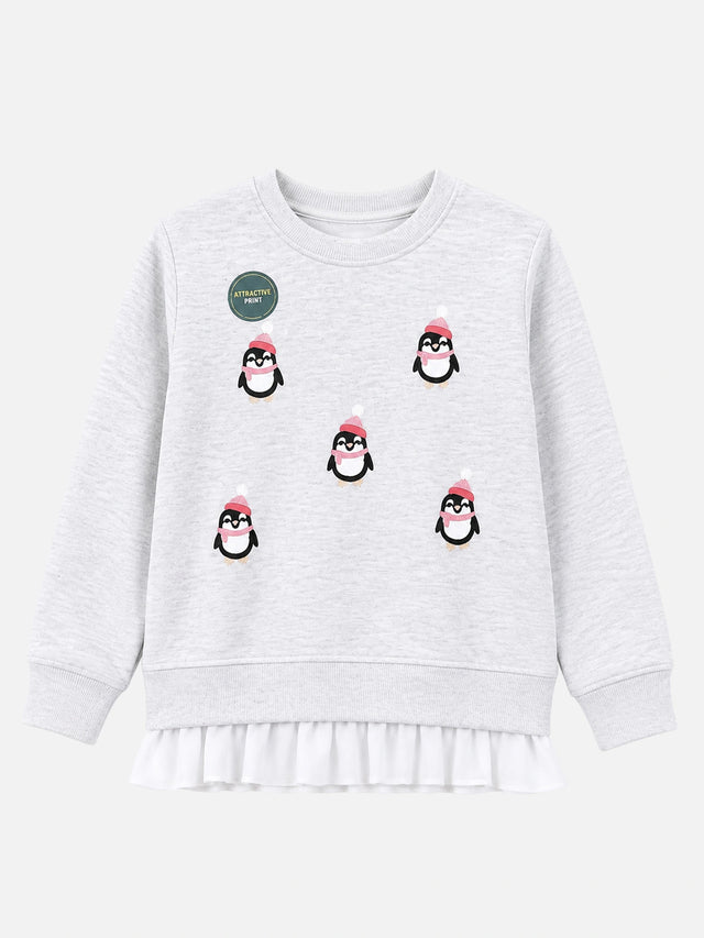 Girls Sweatshirt for Casual Wear, Everyday Comfort, Easy Styling and Regular Wardrobe Essentials for Outings