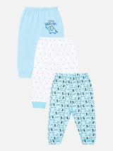 Boys Solid Long Length Pyjama for Sleepwear, Lounge Comfort and Everyday Nightwear Essentials - Pack of 3