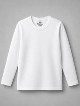 Girls Solid Cotton Round Neck Full Sleeve T-Shirt with Regular Fit for Casual Wear and Everyday Comfort - Pack of 1