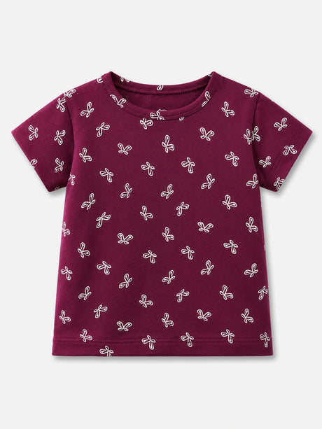 Girls T-Shirt Round Neck Half Sleeves
