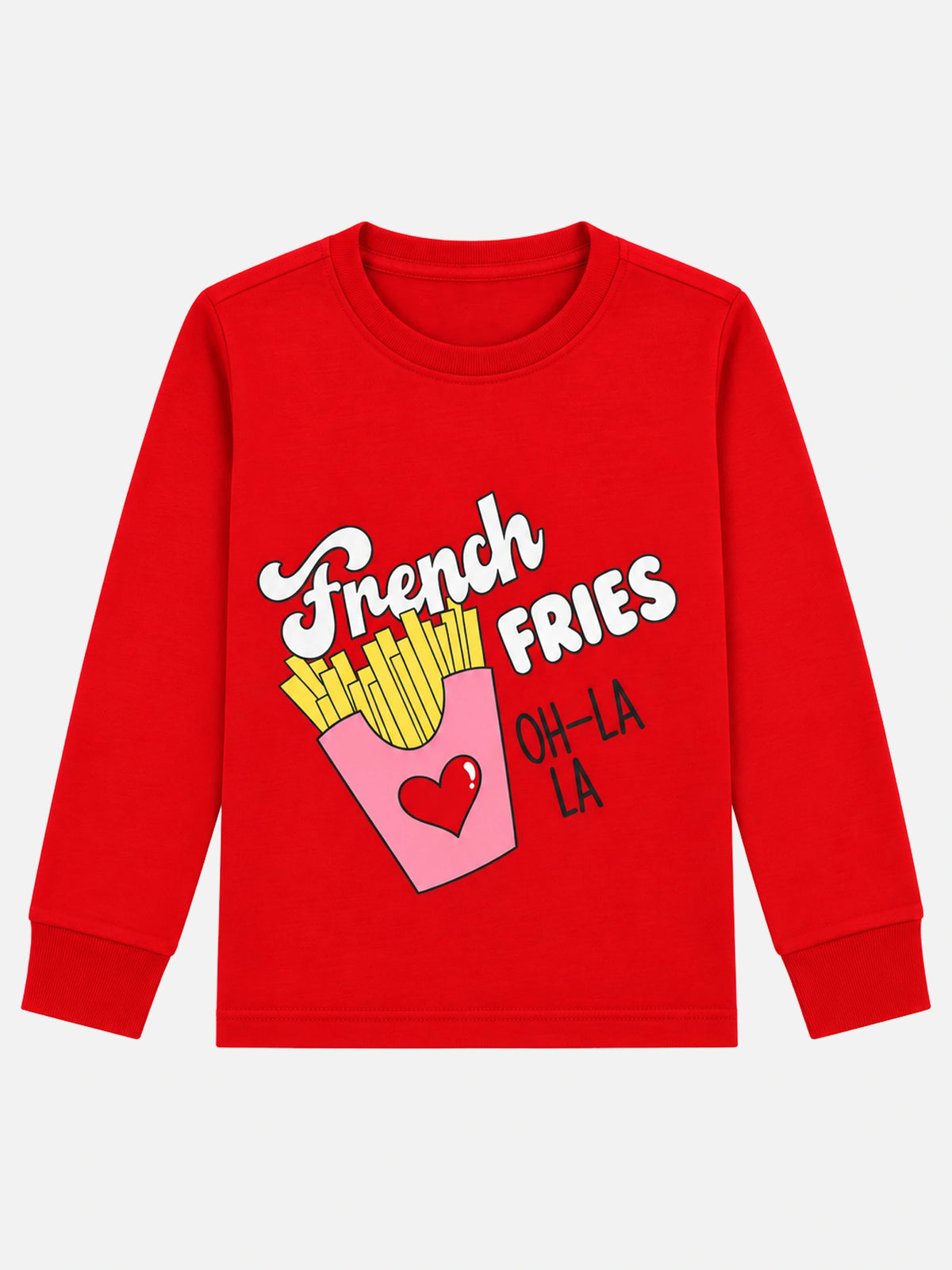 Girls Printed Round Neck Full Sleeve T-Shirt for Casual Wear, Comfortable Coverage and Regular Wardrobe Use - Pack of 1