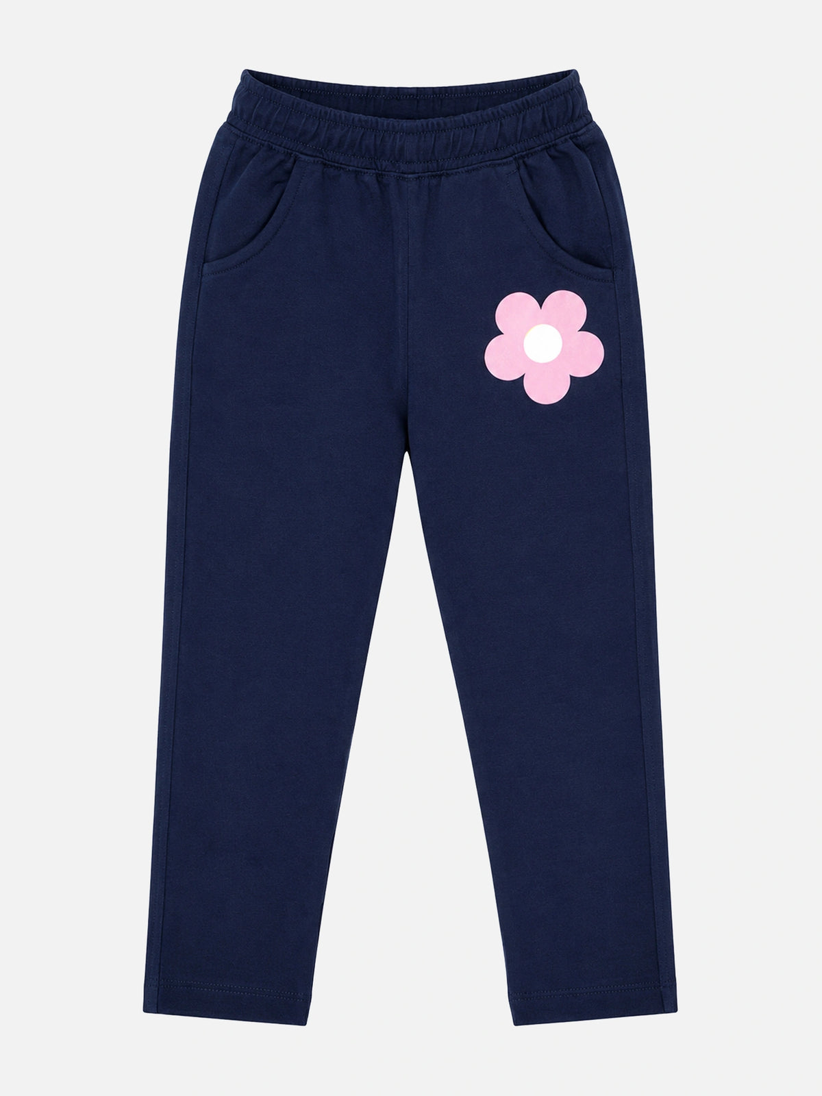 Girls 100% Cotton Track Pant for Casual Wear, Lounge Comfort, Easy Movement and Regular Wardrobe Use