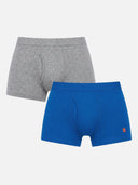 Boys Cotton Solid Innerwear Trunks with Inner Elastic, Soft Breathable Fabric and Stretchable Comfort Fit - Pack of 2