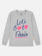 Girls 100% Cotton T-Shirt with Round Neck and Full Sleeves for Comfortable Casual Wear and Regular Use - Pack of 1